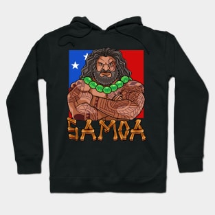 Samoan Pride Samoa Flag Polynesian Warrior Tatau Hoodie